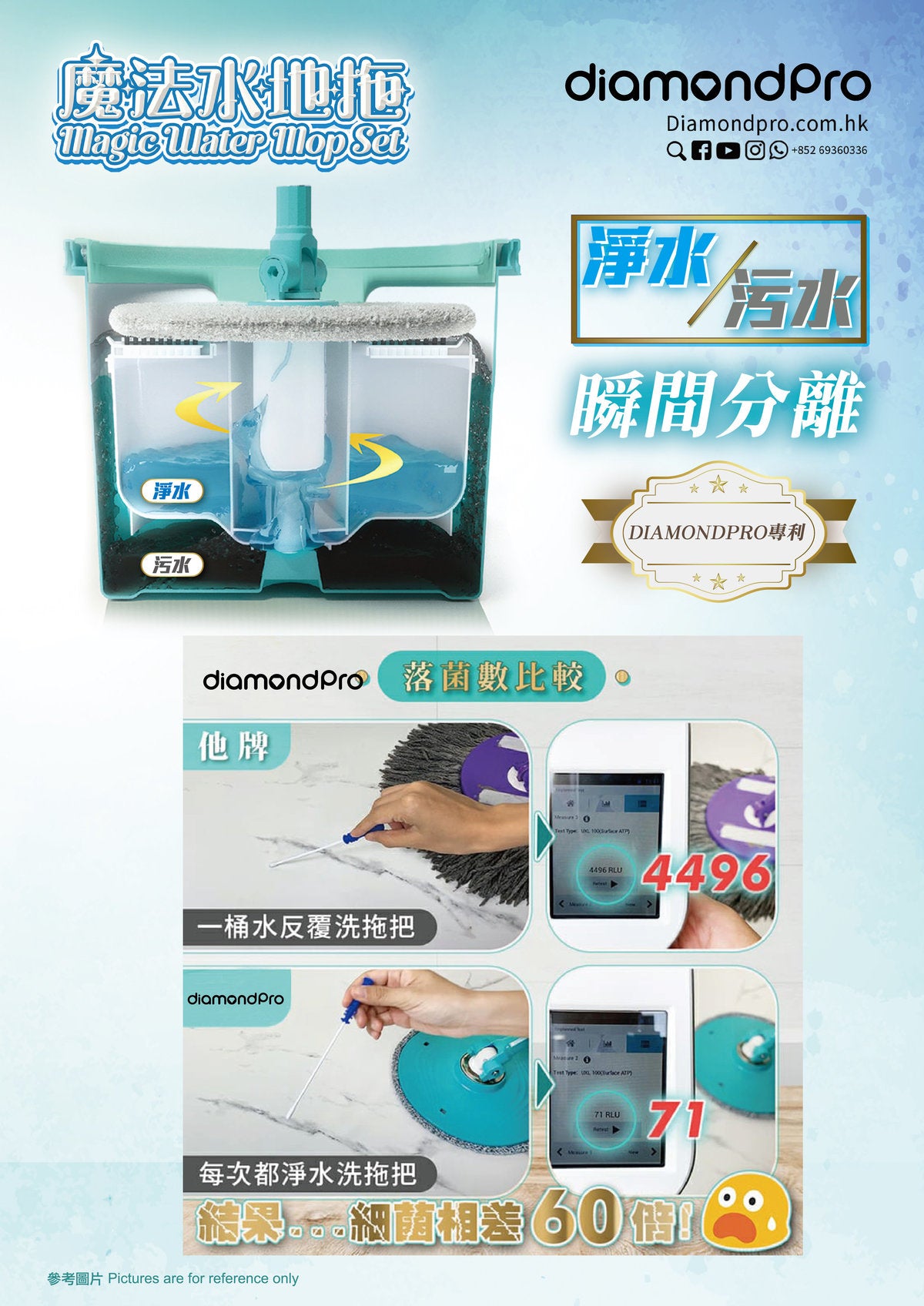 DiamondPro 魔法水地拖